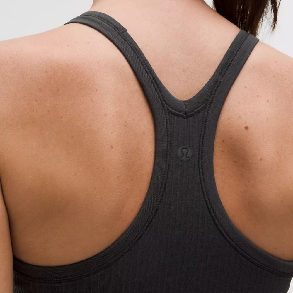 Lululemon Black Ebb to Street Tank Top Light Support, B/C Cup Sz 4 - Picture 4 of 5